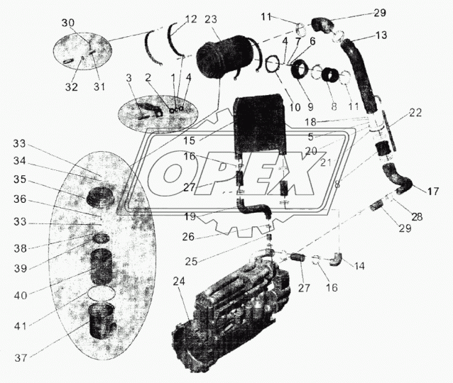 103-1303010 Шланг (патрубок) ф70х80 L=120 радиатора соедин.нижний корот. МАЗ